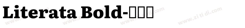 Literata Bold字体转换